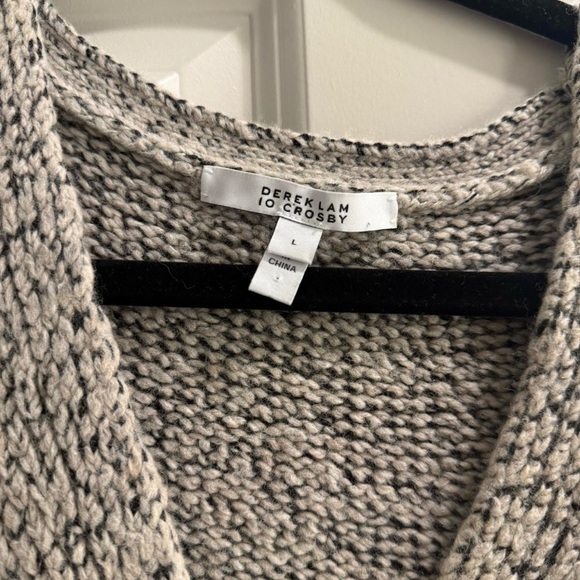 SOLD - Derek Lam Gray Crossover Sweater - Picture 5 of 5